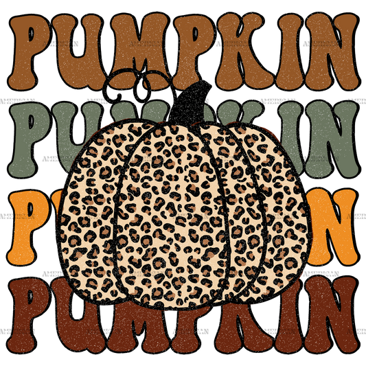 Pumpkin Leopard Dotted DTF Transfer