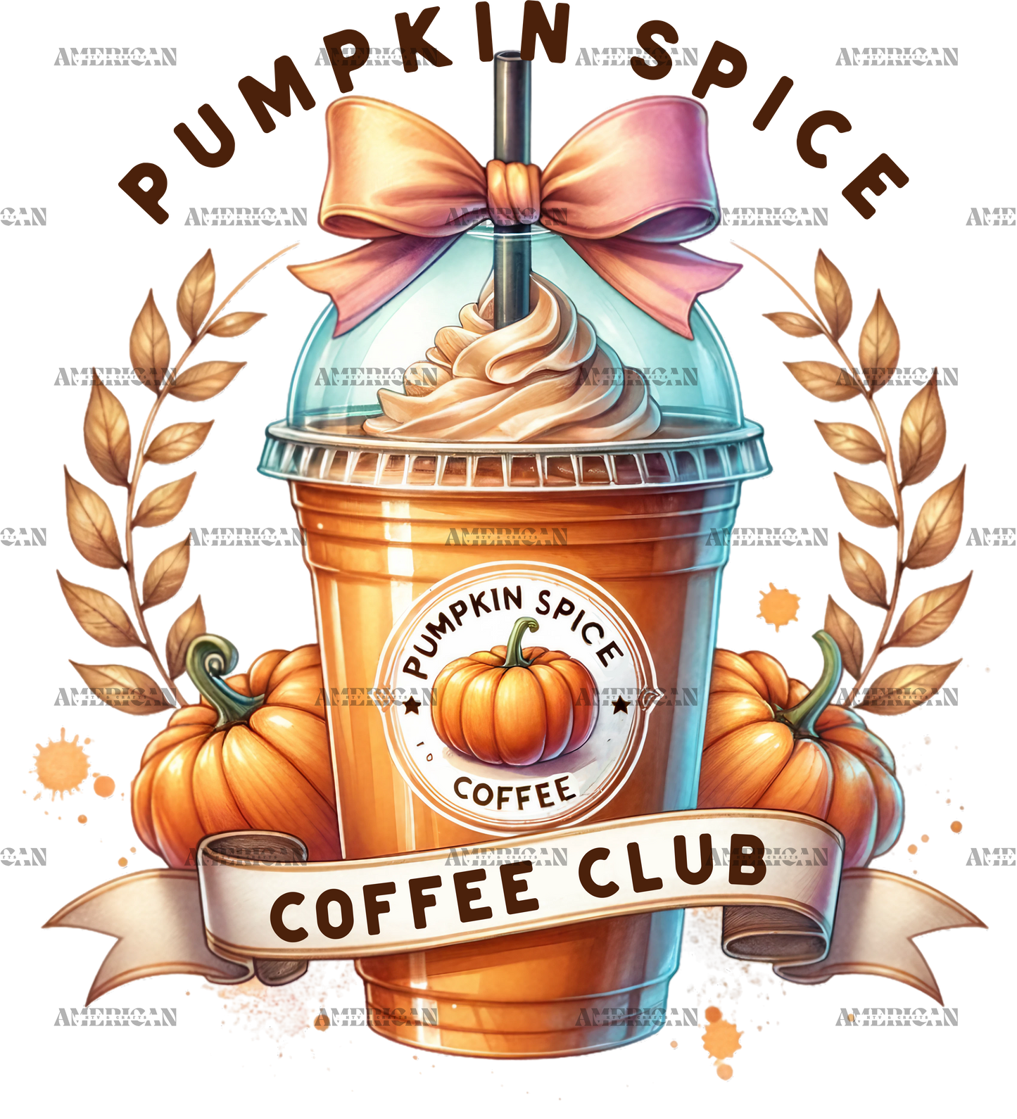 Pumpkin Spice Coffee Club-2 DTF Transfer