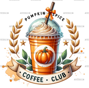 Pumpkin Spice Coffee Club-3 DTF Transfer