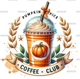 Pumpkin Spice Coffee Club-3 DTF Transfer
