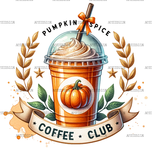 Pumpkin Spice Coffee Club-3 DTF Transfer