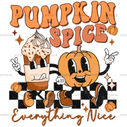Pumpkin Spice Everything Nice Dotted DTF Transfer