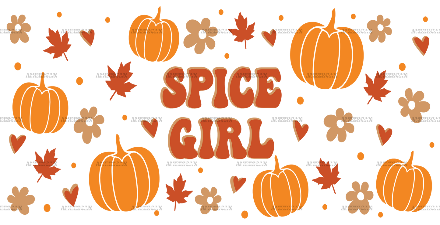 Pumpkin Spice Girl UV DTF Transfer