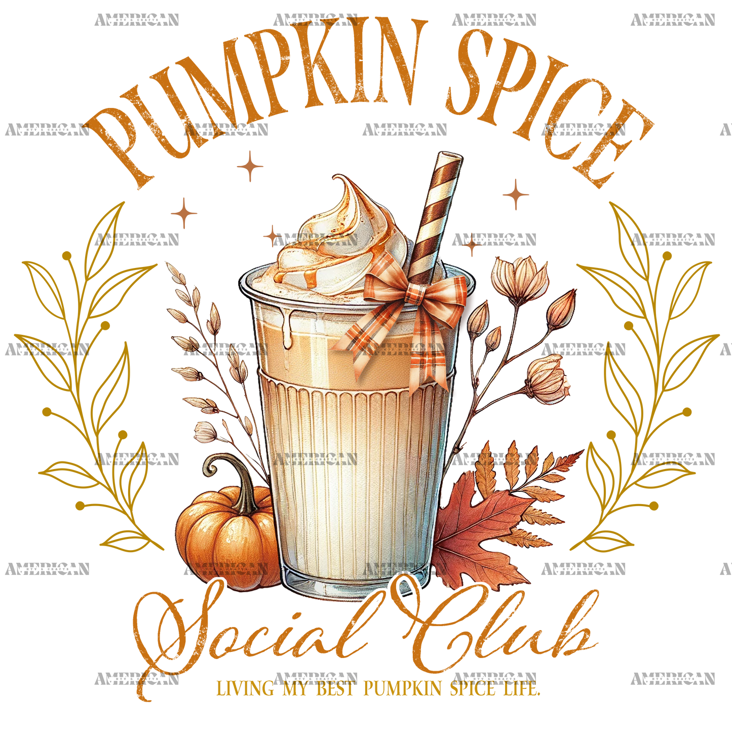 Pumpkin Spice Social Club DTF Transfer