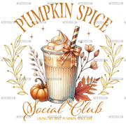 Pumpkin Spice Social Club DTF Transfer