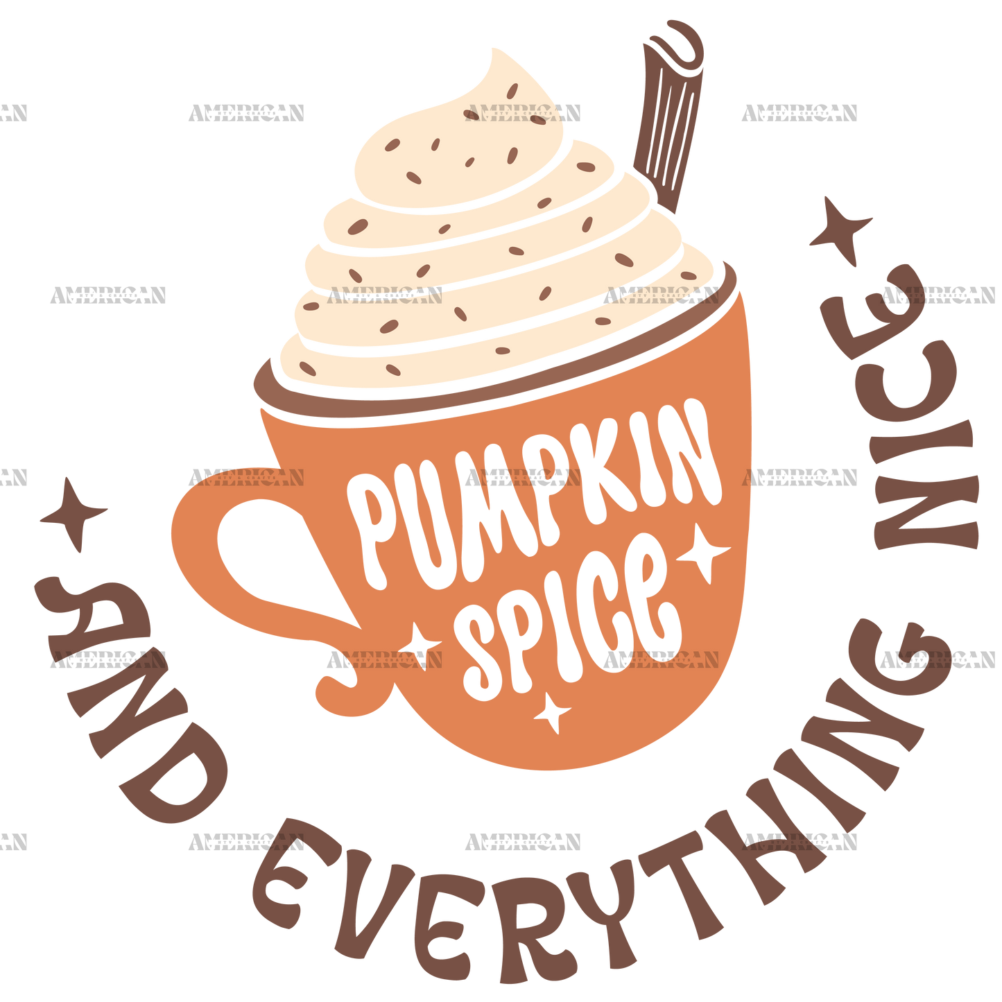 Pumpking Spice And Everything Nice DTF Transfer