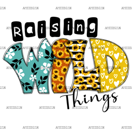 Raising Wild Things DTF Transfer