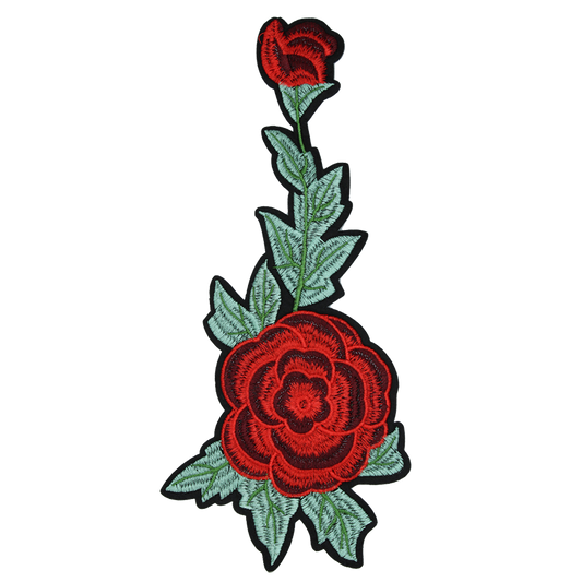 Red Rose Patch (Large/Embroidery)