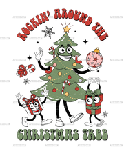 Rockin Around The Christmas Tree DTF Transfer