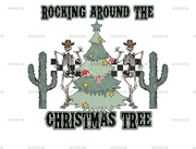 Rocking Around The Christmas Tree DTF Transfer