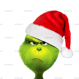 Sad Grinch DTF Transfer