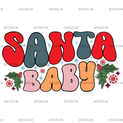 Santa-Baby-2 DTF Transfer