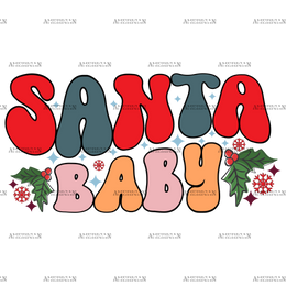 Santa-Baby-2 DTF Transfer