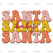 Santa-Baby-3 DTF Transfer