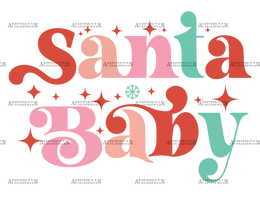 Santa-Baby-7 DTF Transfer