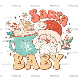 Santa-Baby-9 DTF Transfer