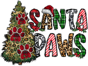 Santa Paws DTF Transfer