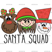 Santa Squad DTF Transfer