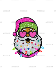 Santa With Sunnies DTF Transfer