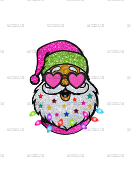 Santa With Sunnies DTF Transfer