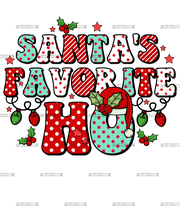Santa's Favorite Ho DTF Transfer