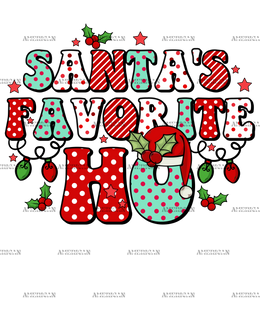 Santa's Favorite Ho DTF Transfer