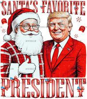 Santa's Favorite President-2 DTF Transfer