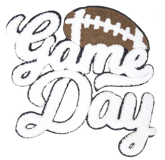 Football Game Day Patch (Large/Chenille)
