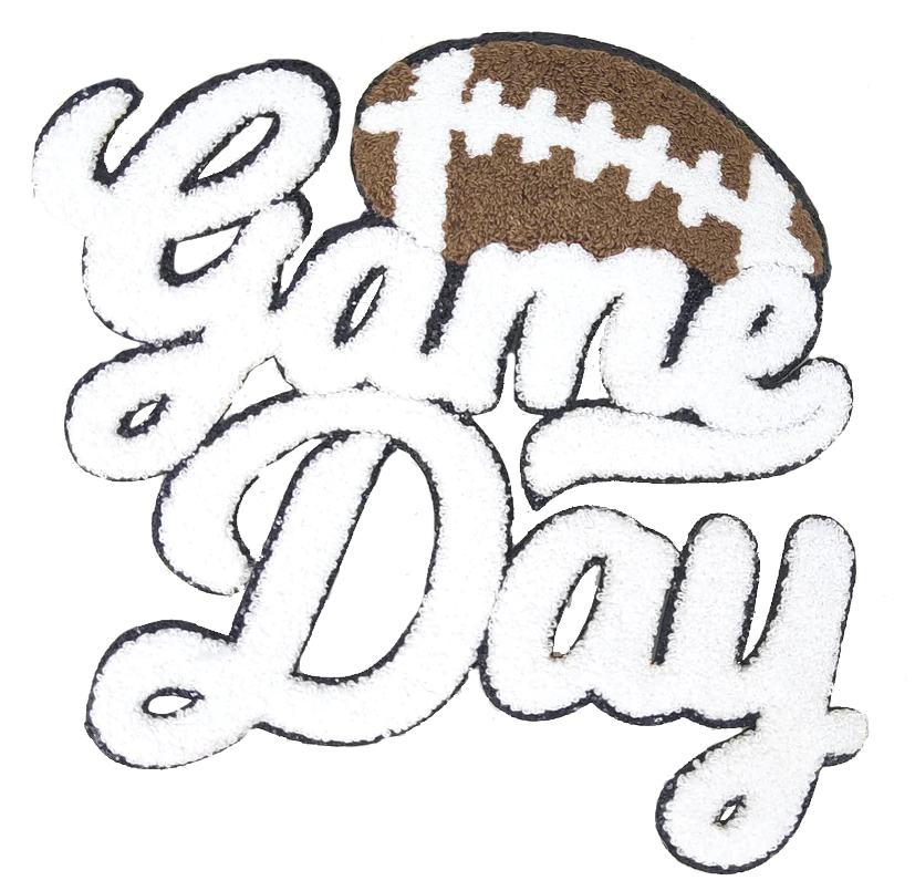 Football Game Day Patch (Large/Chenille)