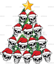 Skeleton Tree DTF Transfer