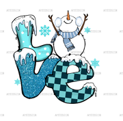 Snow Love DTF Transfer