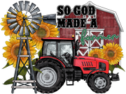 So God Made A Farmer DTF Transfer