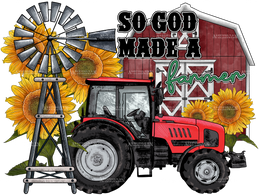 So God Made A Farmer DTF Transfer