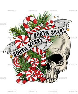 Sorta Merry Sorta Scary DTF Transfer