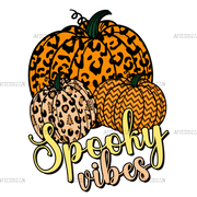 Spooky Vibes Pumpkin DTF Transfer