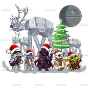 Star Wars Christmas DTF Transfer