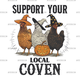 Support Your Local Coven DTF Transfer