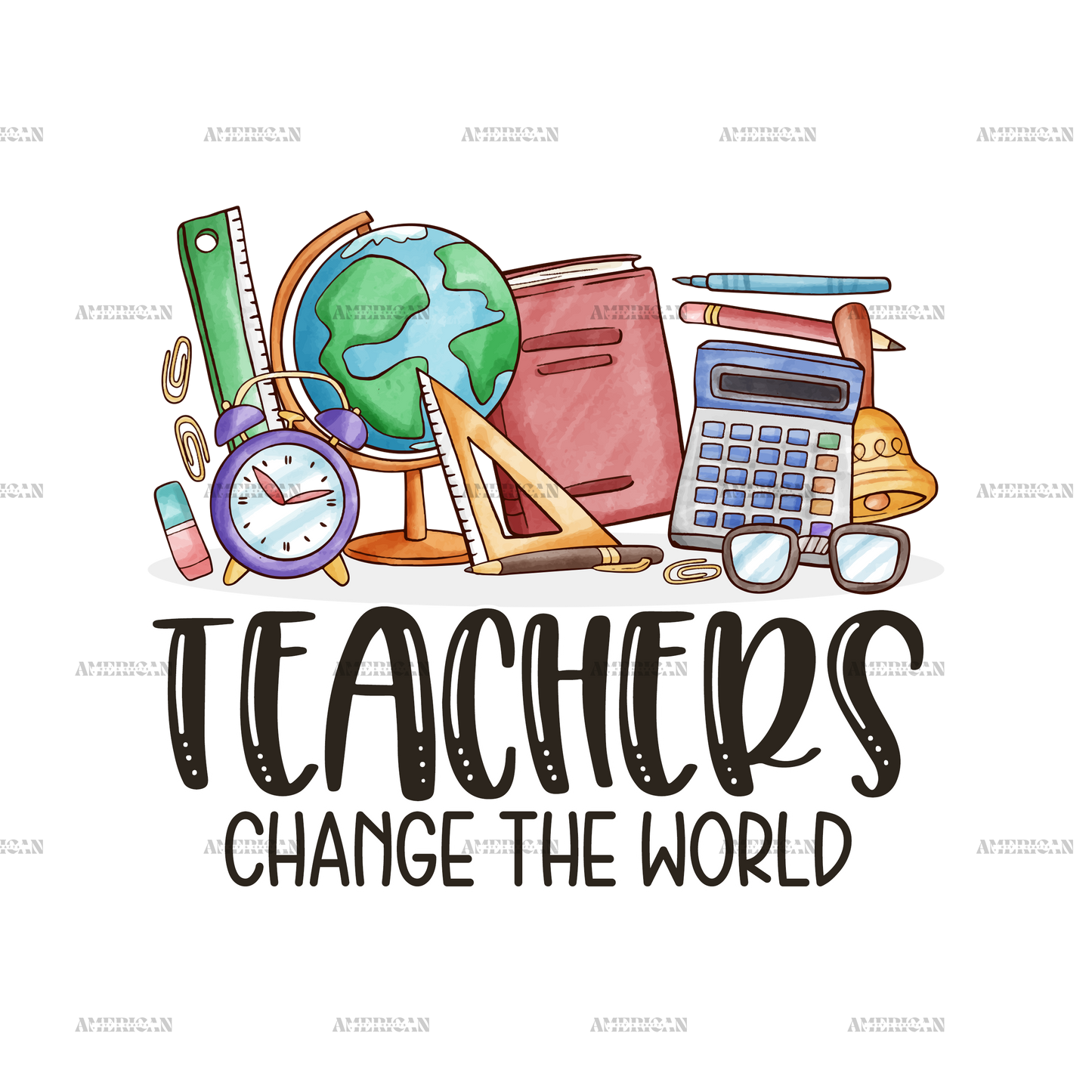 Teachers Change The World DTF Transfer