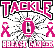 Tackle Breast Cancer Football Cracks DTF Transfer