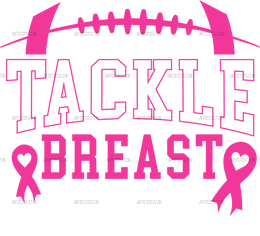 Tackle Breast Cancer White DTF Transfer