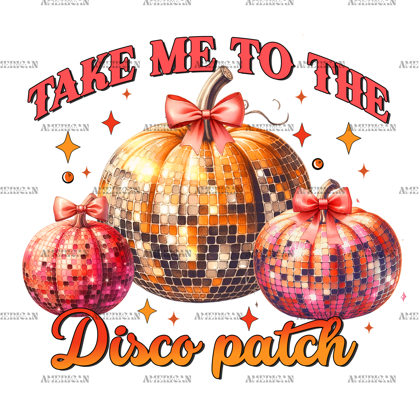 Take Me To The Disco Patch-1 DTF Transfer