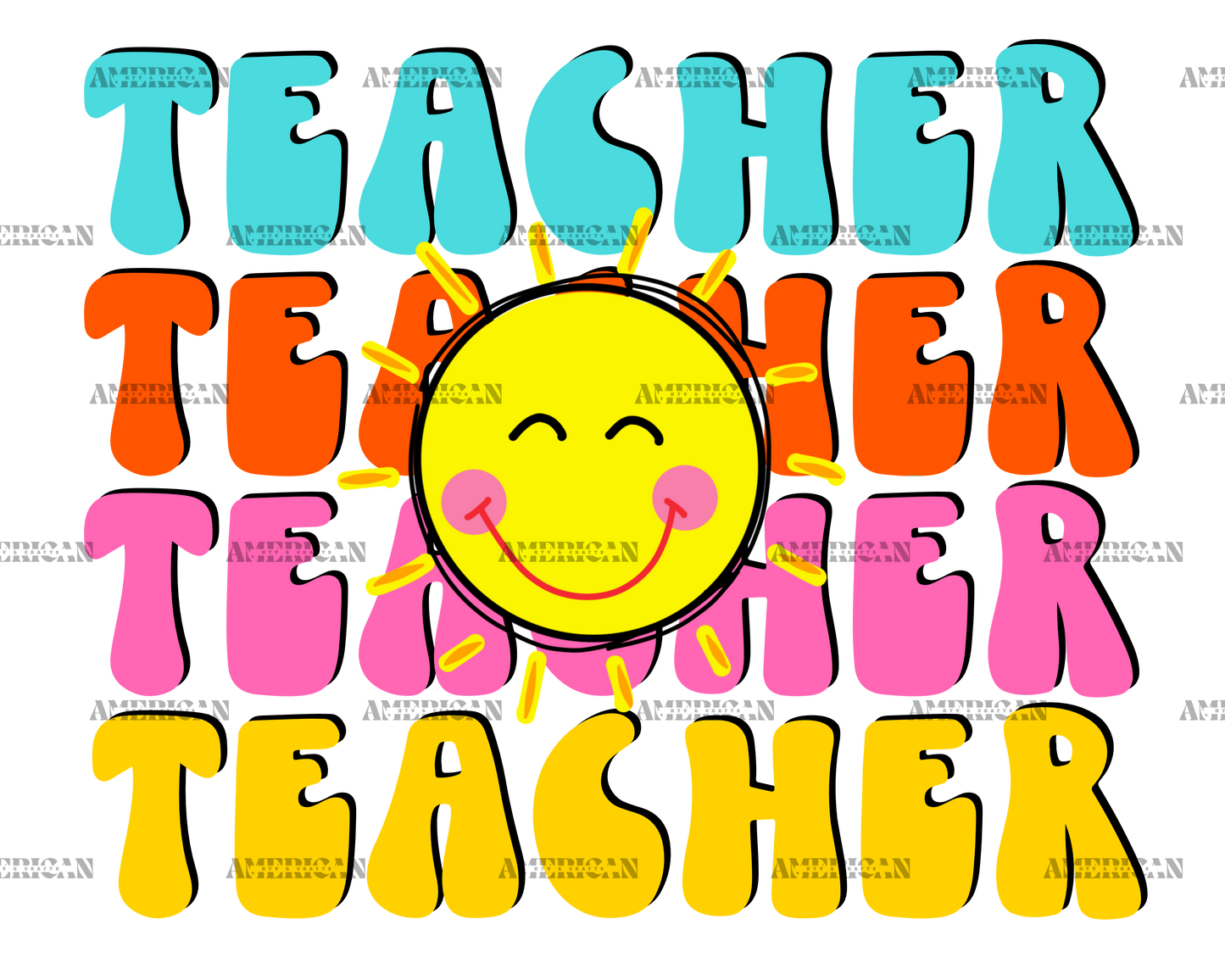 Teacher-8 DTF Transfer