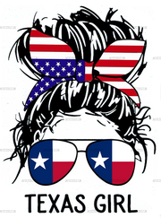 Texas Girl Sunglasses DTF Transfer