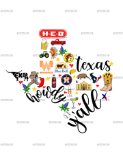 Texas Howdy DTF Transfer