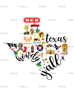 Texas Howdy DTF Transfer