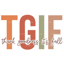 Thank Goodness Its Fall DTF Transfer