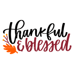 Thankful Blessed DTF Transfer