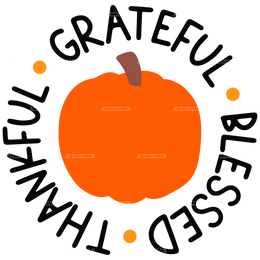 Thankful Grateful Blessed DTF Transfer