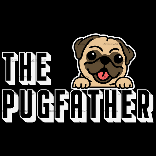 The Pug Father DTF Transfer