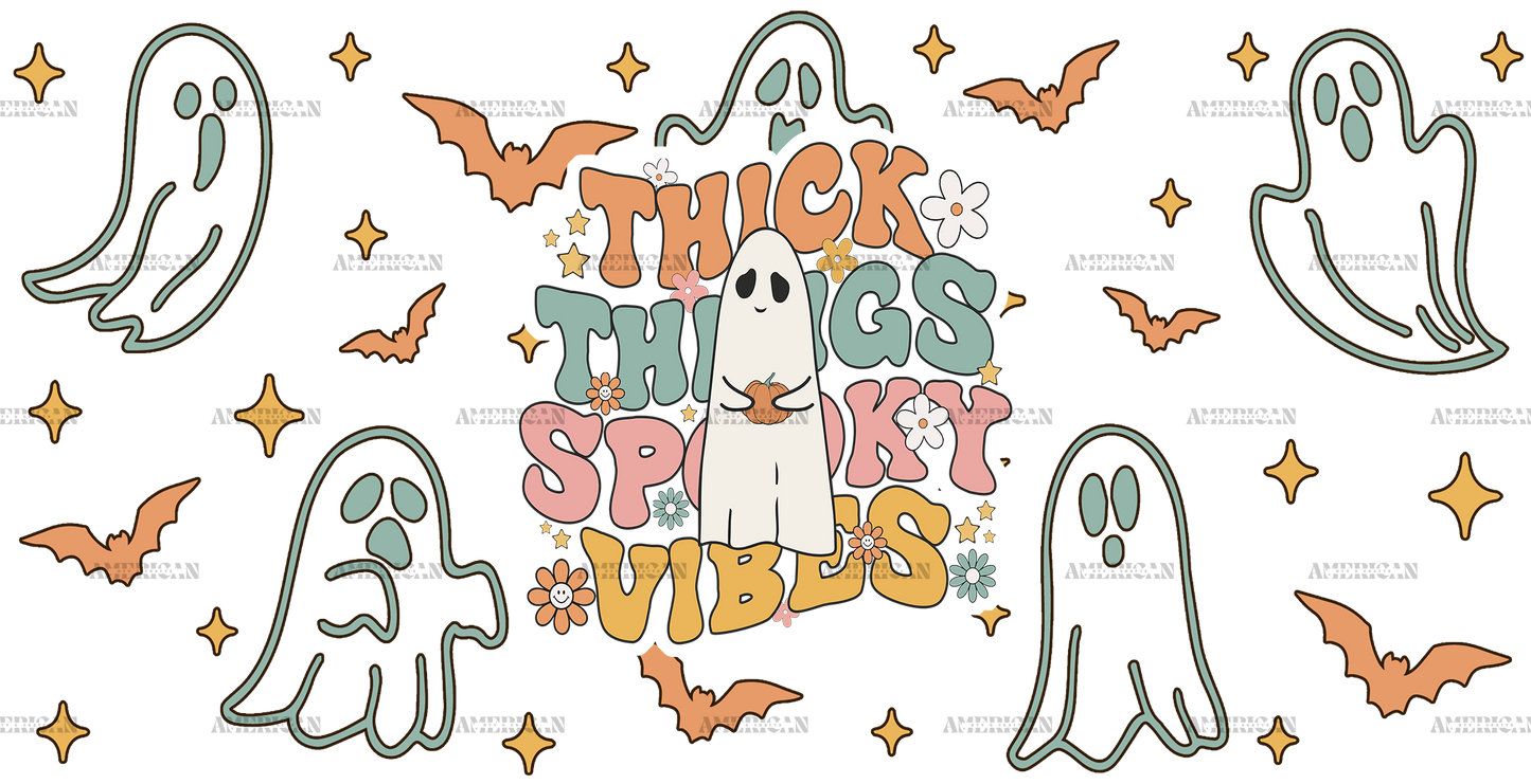 Thick Thigs Spooky Vibes UV DTF Transfer